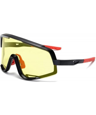 Women Sport Sunglasses Oversized Rainbow Sunglasses Driving Cycling With UV 400 Protection - CC18X5Q94QW $16.65 Oversized