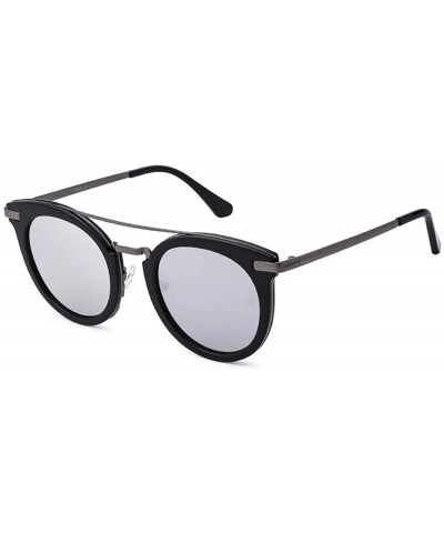 Full frame sunglasses - round PC lens polarized sunglasses - A - CJ18RX02062 $33.58 Aviator