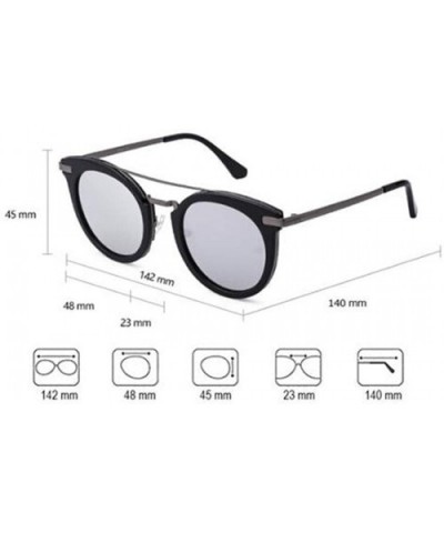 Full frame sunglasses - round PC lens polarized sunglasses - A - CJ18RX02062 $33.58 Aviator