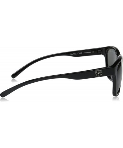 Pageant Polarized Sunglass with Polycarbonate Lens - Black Frame/Gray - CJ11TSIAMIB $29.50 Sport