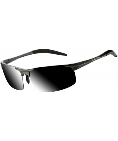 Polarized Sports Sunglasses for Men Durable Frame 100% UV Protection - Gunmetal Frame/Grey Lens - CT18H30YTS4 $10.79 Sport