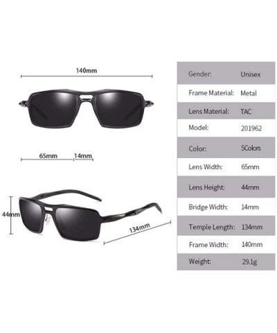 Aluminum Magnesium Polarizing Sunglasses Sports Sunglasses Men's Riding Glasses - B - CX18Q06W8AS $27.47 Aviator