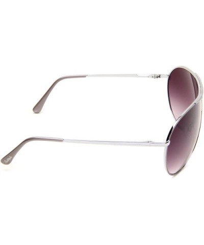 Women's 349SP Stylish Shield Sunglasses with 100% UV Protection - 135 mm - Silver Metallic - C1117S5MQCH $20.25 Shield