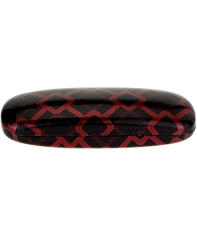 Art Deco Metalic Geometric Pattern Clamshell Hard Case - Red - CQ12JR7OKE5 $8.86 Rectangular