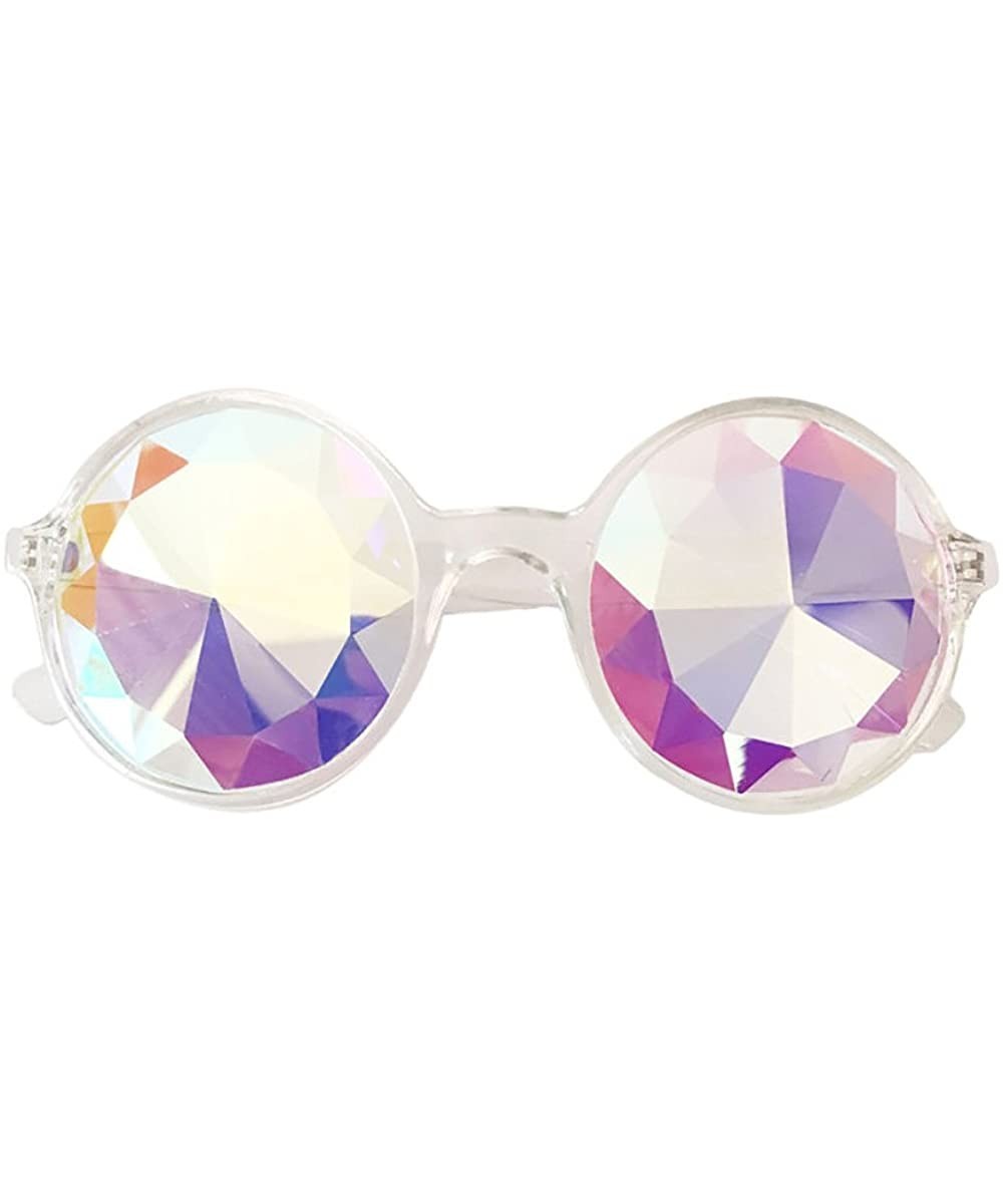 Glasses Rave Festival Party EDM Sunglasses Diffracted Lens - Clear - CA193XHLZ20 $7.00 Sport