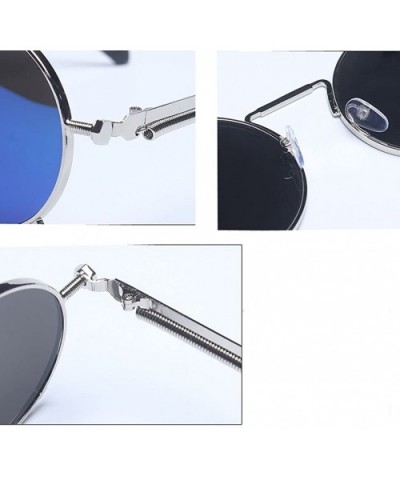 Vintage Steampunk metal polarized sunglasses - C5123E4IFTD $13.90 Goggle