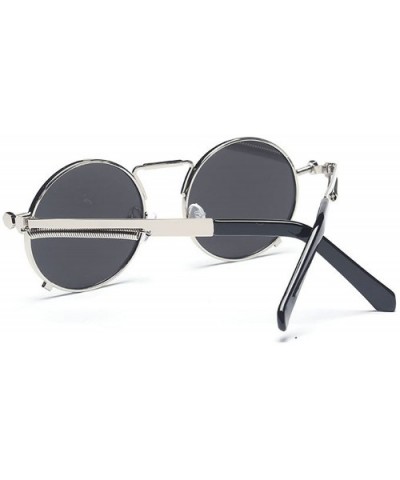 Vintage Steampunk metal polarized sunglasses - C5123E4IFTD $13.90 Goggle