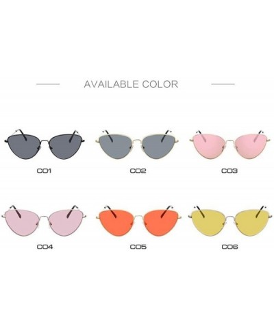 New Vintage Cat Eye Sunglasses Women Fashion Brand Designer Lady Mirror Cateye Sun Glasses Female Shades UV400 - CY197Y7CNAX ...