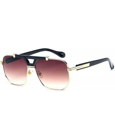 New fashion frame sunglasses - metal frame double beam cat eye sunglasses - B - C418SKOCUDW $27.48 Cat Eye