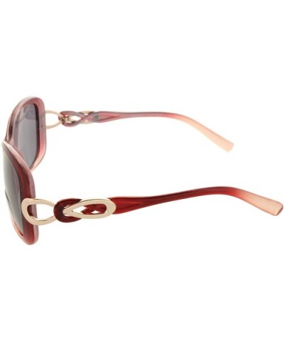 Womens Bifocal Sunglasses Fashion Oversized - Burgundy - CI17AYUHSYQ $10.47 Oversized