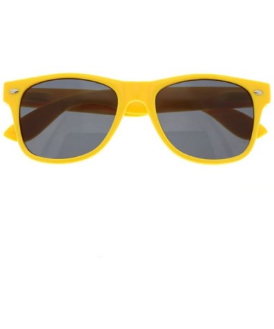 BULK WHOLESALE UNISEX 80'S RETRO STYLE BULK LOT PROMOTIONAL SUNGLASSES - 10 PACK - Yellow - CA18060E95G $14.82 Wayfarer