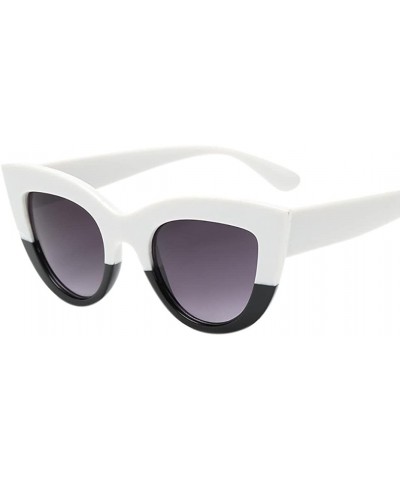 Women's Sunglasses-Retro Cat Eye Shades UV Sunglasses Eyewear for Women - G - CB18E405U8U $6.90 Round