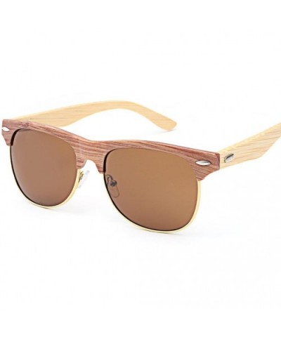Bamboo Frame Sunglasses for Men Women Sunglasses Travel Glasses Wooden Leg Glasses UV400 100% UV Protection (A) - CN180C9YL62...