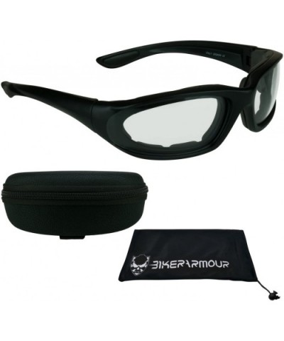 Frame Motorcycle Transitional Sunglasses Girls - Black W/ Microfiber & Hard Case - C4182XNN2MZ $39.76 Goggle