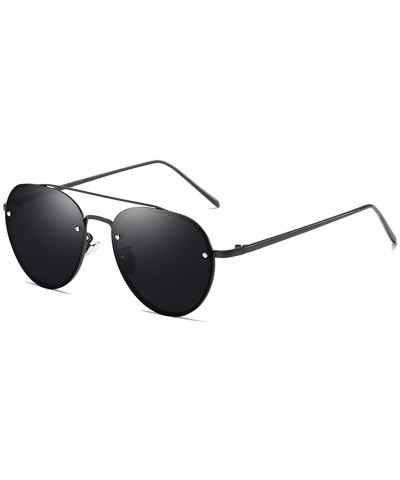 Sunglasses Unisex Polarized 100% UV Blocking Fishing and Outdoor Climbing Driving Glasses Metal Rimless Round - C418W6KWA2U $...