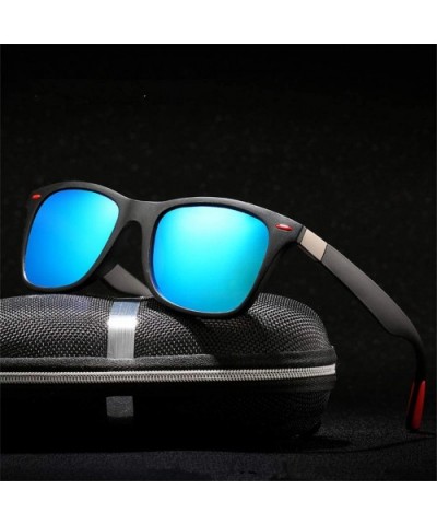 Polarized Sunglasses Men Women Driving Square Frame Sun Glasses Male Goggle - C1 - CK194OCXA5H $17.29 Rimless