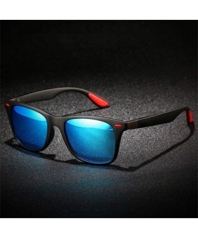 Polarized Sunglasses Men Women Driving Square Frame Sun Glasses Male Goggle - C1 - CK194OCXA5H $17.29 Rimless