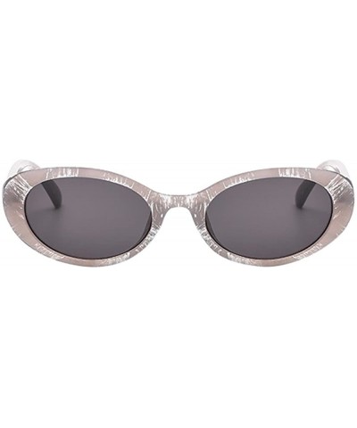 Retro Vintage Glasses Narrow Cat Eye Sunglasses for Women Clout Goggles Oval Plastic Frame by 2DXuixsh - C - C718S7SHA5D $4.7...