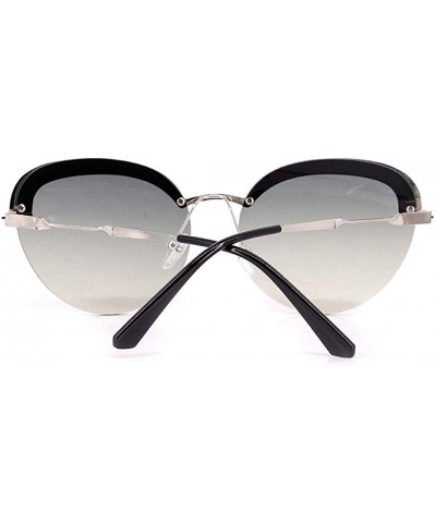 Fashion Sunglasses for Women- Delicate Square Glasses Matel Frame UV400 Protection - Tea - CQ198ZWITWT $15.04 Oversized