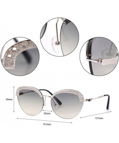 Fashion Sunglasses for Women- Delicate Square Glasses Matel Frame UV400 Protection - Tea - CQ198ZWITWT $15.04 Oversized