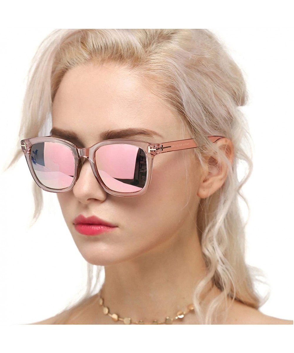 Fashion Sunglasses for Women Polarized Driving Anti Glare 100% UV Protection Stylish Design - CK18WDSZQZ8 $18.31 Oversized