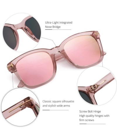 Fashion Sunglasses for Women Polarized Driving Anti Glare 100% UV Protection Stylish Design - CK18WDSZQZ8 $18.31 Oversized