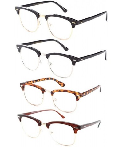 Babo" Slim Oval Style Celebrity Fashionista Pattern Temple Reading Glasses Vintage - 4 Pack Oval Assorted - CR11Z4ZJNZL $10.8...
