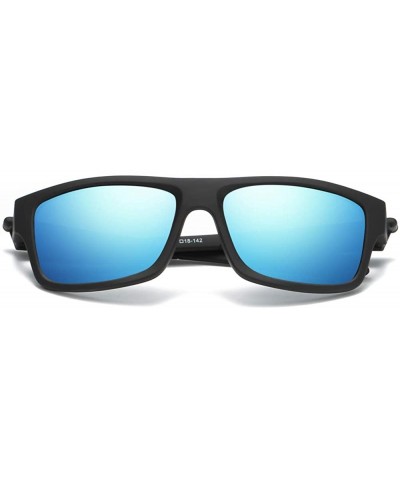 Unisex Polarized Sunglasses Vintage Sun Glasses For Men/Women UV400 - Blue - CK18OAKOHMH $7.25 Oval
