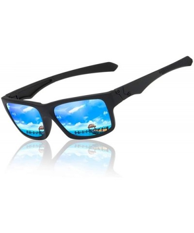 Unisex Polarized Sunglasses Vintage Sun Glasses For Men/Women UV400 - Blue - CK18OAKOHMH $7.25 Oval