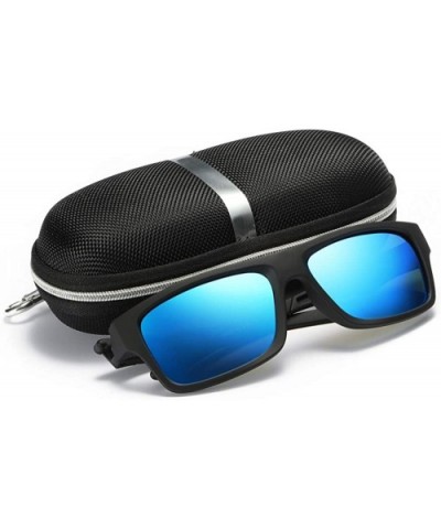 Unisex Polarized Sunglasses Vintage Sun Glasses For Men/Women UV400 - Blue - CK18OAKOHMH $7.25 Oval