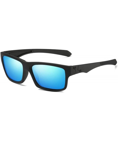 Unisex Polarized Sunglasses Vintage Sun Glasses For Men/Women UV400 - Blue - CK18OAKOHMH $7.25 Oval