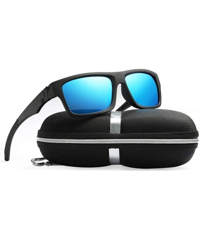 Unisex Polarized Sunglasses Vintage Sun Glasses For Men/Women UV400 - Blue - CK18OAKOHMH $7.25 Oval