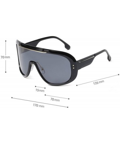 sunglasses glasses vintage windproof oversized - C1 - C3197ZCXNLS $5.02 Square