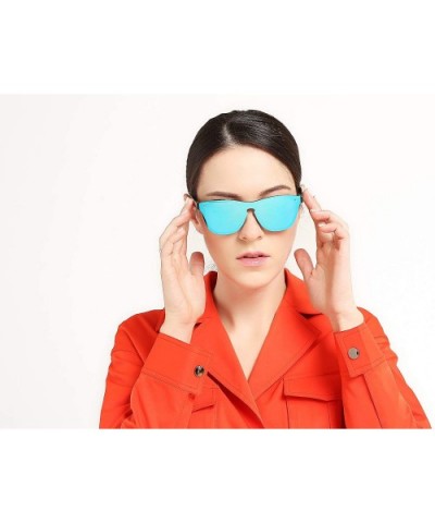 Blenders Sunglasses Blenders Eyewear Sunglasses Women Polarized SunglassesJH9004 - Black Frame Blue Mirror - CG18L8H5GDD $8.1...