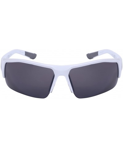 Men's Rectangular Half Frame Performance Sunglasses 570076AM-FM - White - C7126ZMPKU3 $7.06 Rectangular