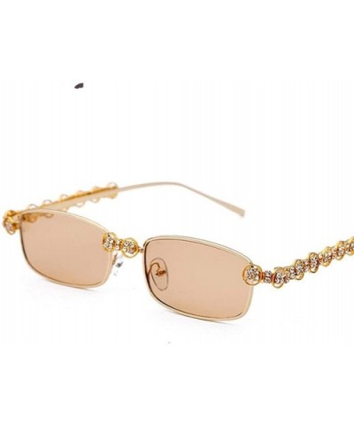Luxury Diamond Rectangle Sunglasses Women New Designer Fashion Square Male Glasses Female Eyeglasses Clear Lens - CA198G5QRNG...