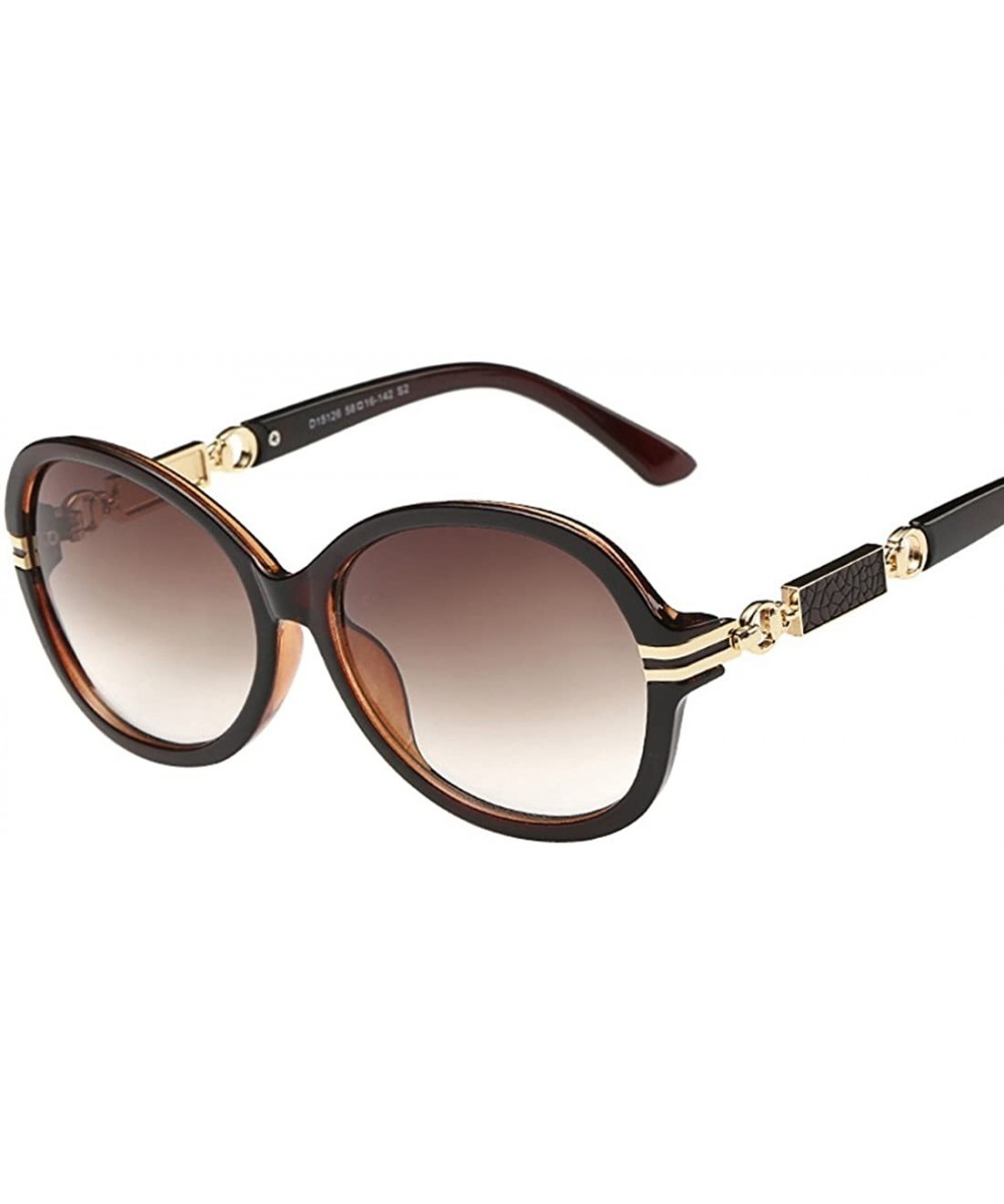 Women's Classic Round Eye wear Full frame Sunglasses - Tawny S2 - CZ12DW3PGCZ $10.36 Round