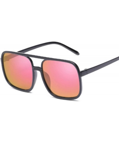 Square Oversized Sunglasses Women Big Frame Pink Sun Glasses FeMirror Oculos Unisex Gradient Hip Hop Shades - CM198AHUUL5 $30...