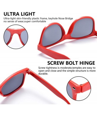 Wholesale Sunglasses Bulk for Adults Party Favors Retro Classic Shades 10 Pack - Red - C518RH3HNNZ $10.36 Aviator