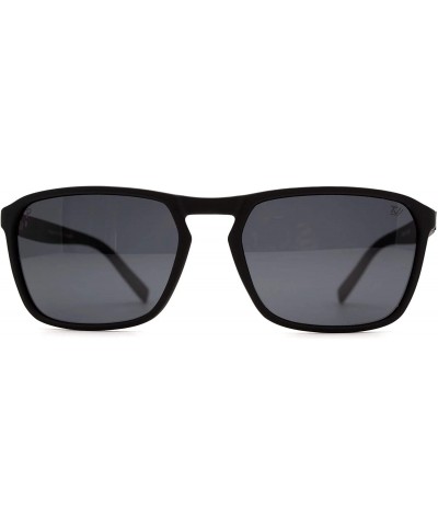 p630 Rectangular Style Polarized- for Mens 100% UV PROTECTION - Blackblue-black - CQ192THMSZD $15.09 Rectangular