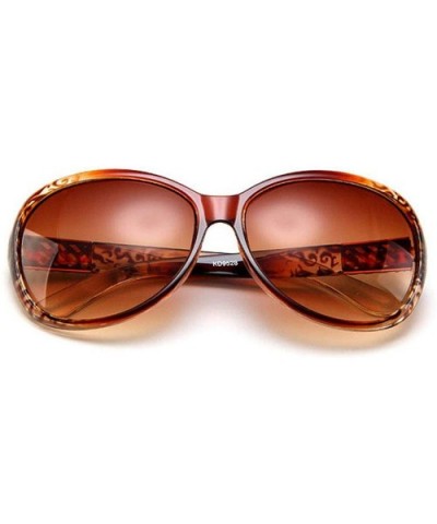 Round Sunglasses Women 2019 Black Oversized Retro Vintage Big Sun Glasses Shades Dames - Gradient Tea - CY199C09SLR $30.37 Ov...