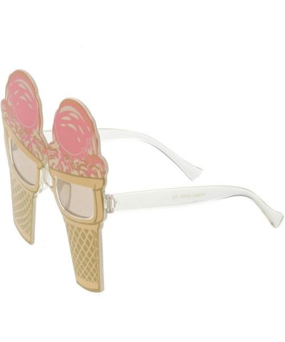 Oversize Cute Novelty Party Cone And Ice Cream Sunglasses 43mm - Ice Cream - C4182WZSSY0 $5.83 Oversized