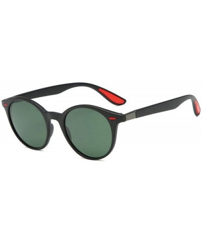 Outdoor Polarized Men Sunglasses Luxury Round Rivet Women Sun Glasses Mens Driving Sunglass Womens - Dark Green - CG197ZAWTGG...