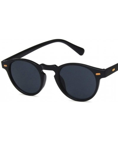 Polarizer Oval Frame Sunglasses Lens Mirror Suitable for Parties - Shopping - and Playing Easy to Carry - Blacka - C8197Y9HG5...
