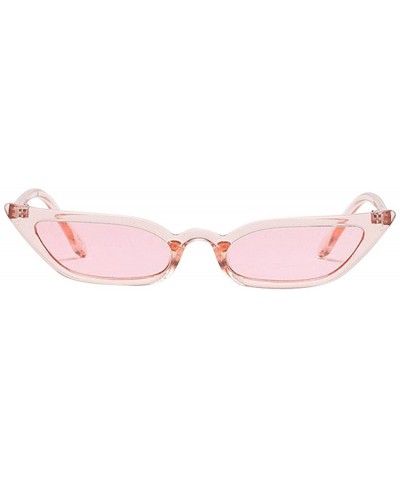 Vintage Narrow Sun Glasses For Women Men Lightweight Sunglasses - CX1986HAD7N $5.90 Goggle