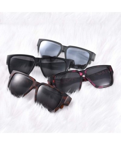 Oversized Sunglasses Over Prescription Glasses Fit Over Sunglasses Polarized with Square Frame for Men and Women - C418QCCMGA...