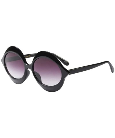 Women Fashion Classic Irregular Big Frame Sunglasses Retro Casual Eyewear - A - C818TKUQGII $4.75 Goggle