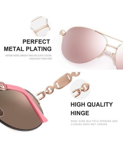 Classic Aviater Sunglasses For Women Men Metal Frame Mirrored Lens Driving Fashion UV400 Glasses 0257 - C118WHQTKGC $16.28 Wrap