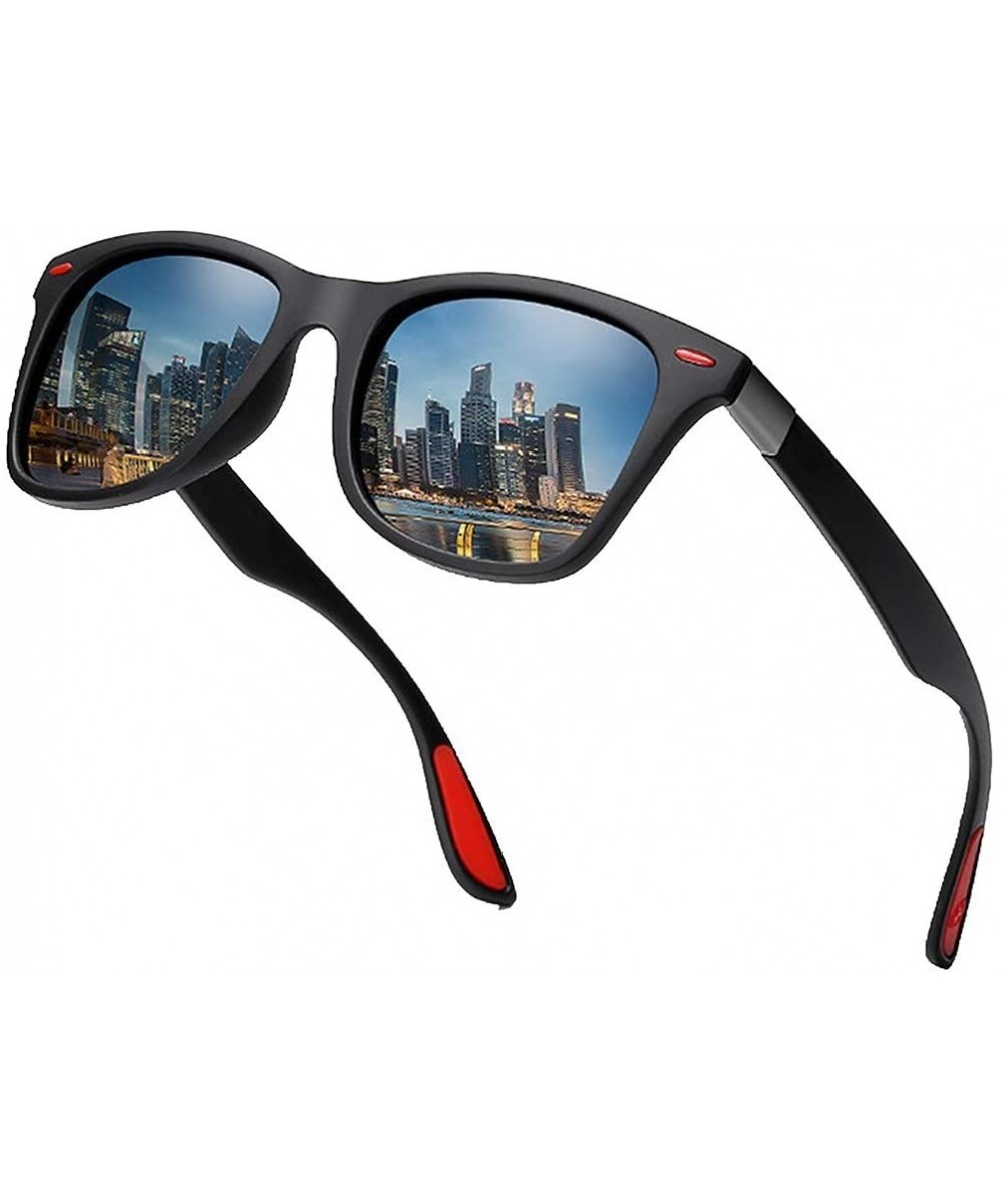 Polarized Sunglasses Classic Plastic Driving - Black - C1199SC0GMZ $27.06 Shield