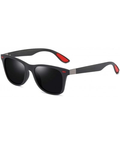 Polarized Sunglasses Classic Plastic Driving - Black - C1199SC0GMZ $27.06 Shield